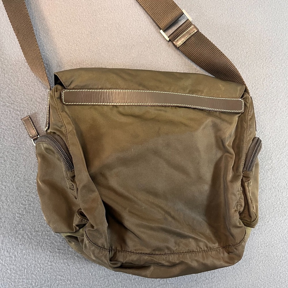 PRADA Shoulder Bag Crossbody Messenger Bag Shoulder Bag Nylon Triangle Logo Uni - Picture 5 of 16